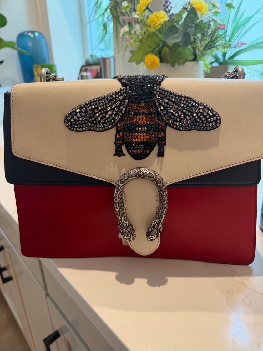 Authentic Gucci Bee Dionysius Embellished  Bag